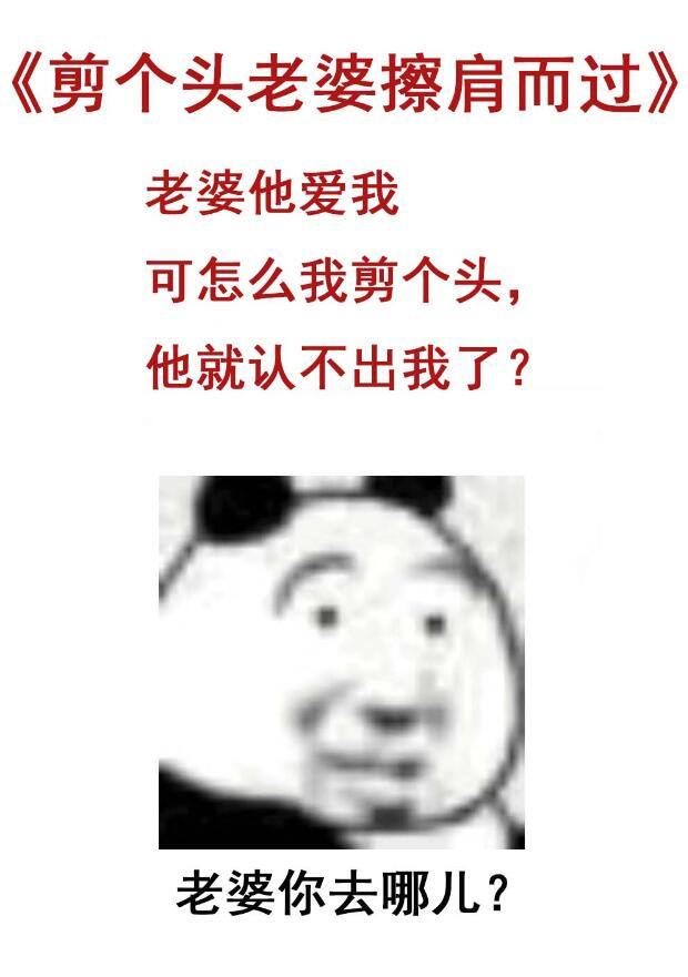 剪个头老婆擦肩而过百度